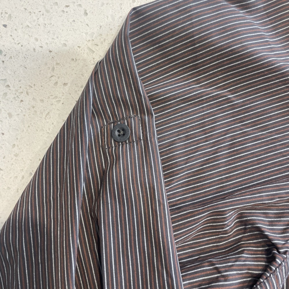 NWT The North Face Long Sleeve Boulder Gorge Vaporwick Gray Stripe Men's XXL - Picture 2 of 7